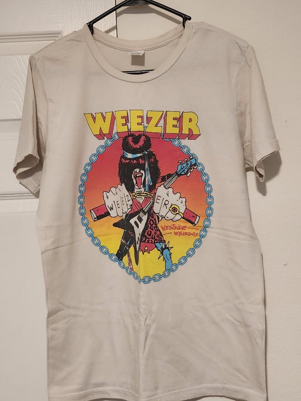 Pacific Weezer Westside Weirdos Graphic Band T-Shirt Size